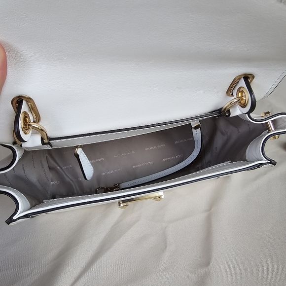 MICHAEL KORS Whitney White Medium Leather Satchel - Picture 8 of 13